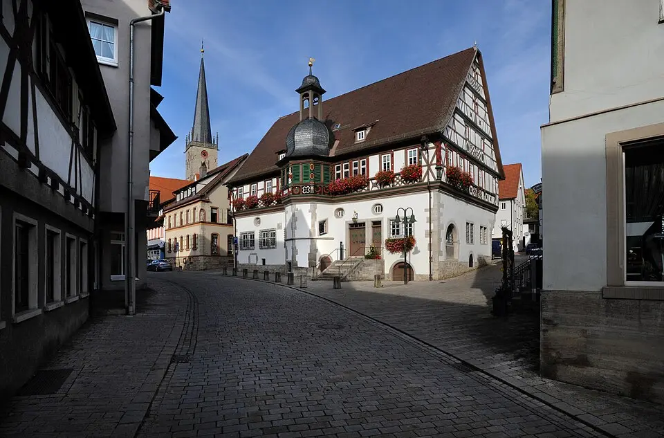Grünsfeld – city view