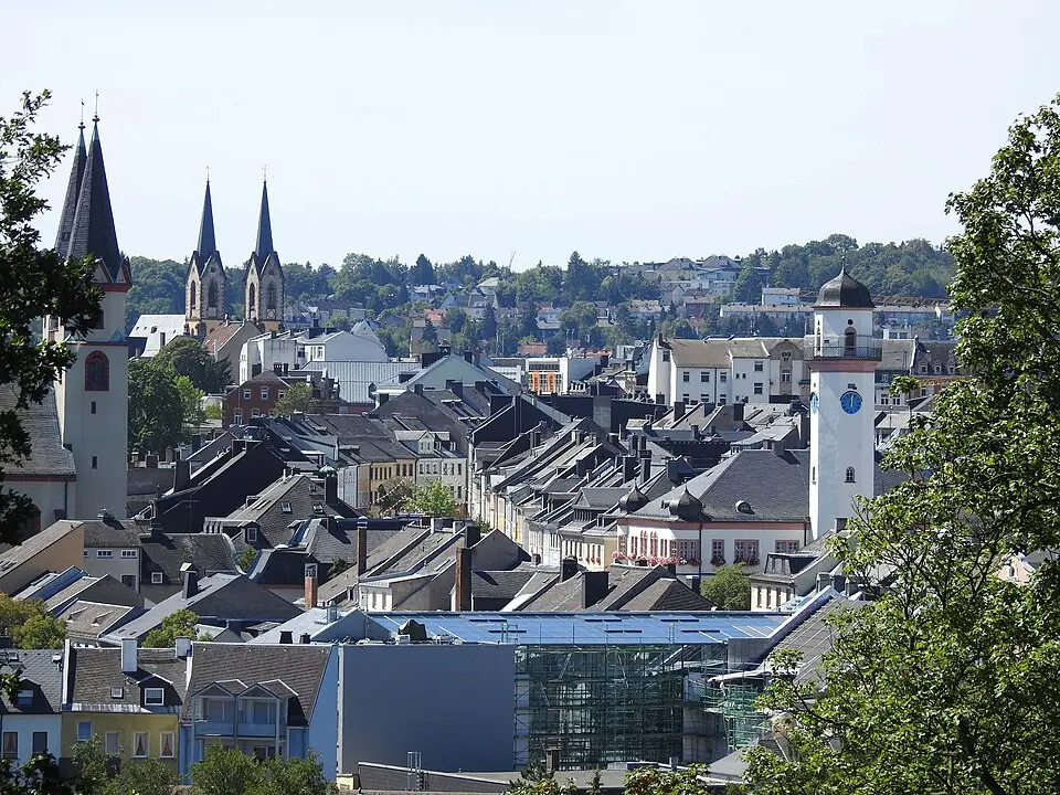 Hof – city view
