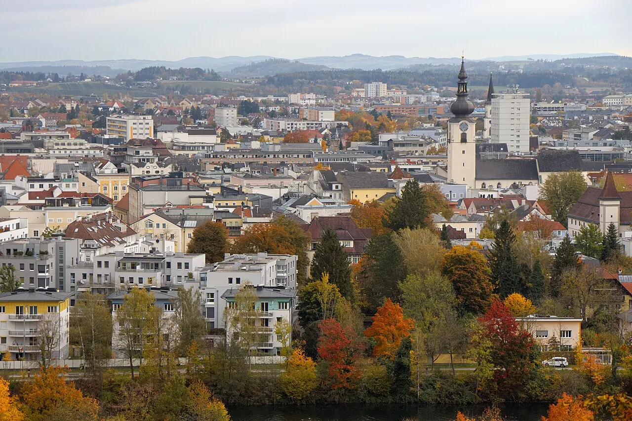 View of Wels from the Marienwarte