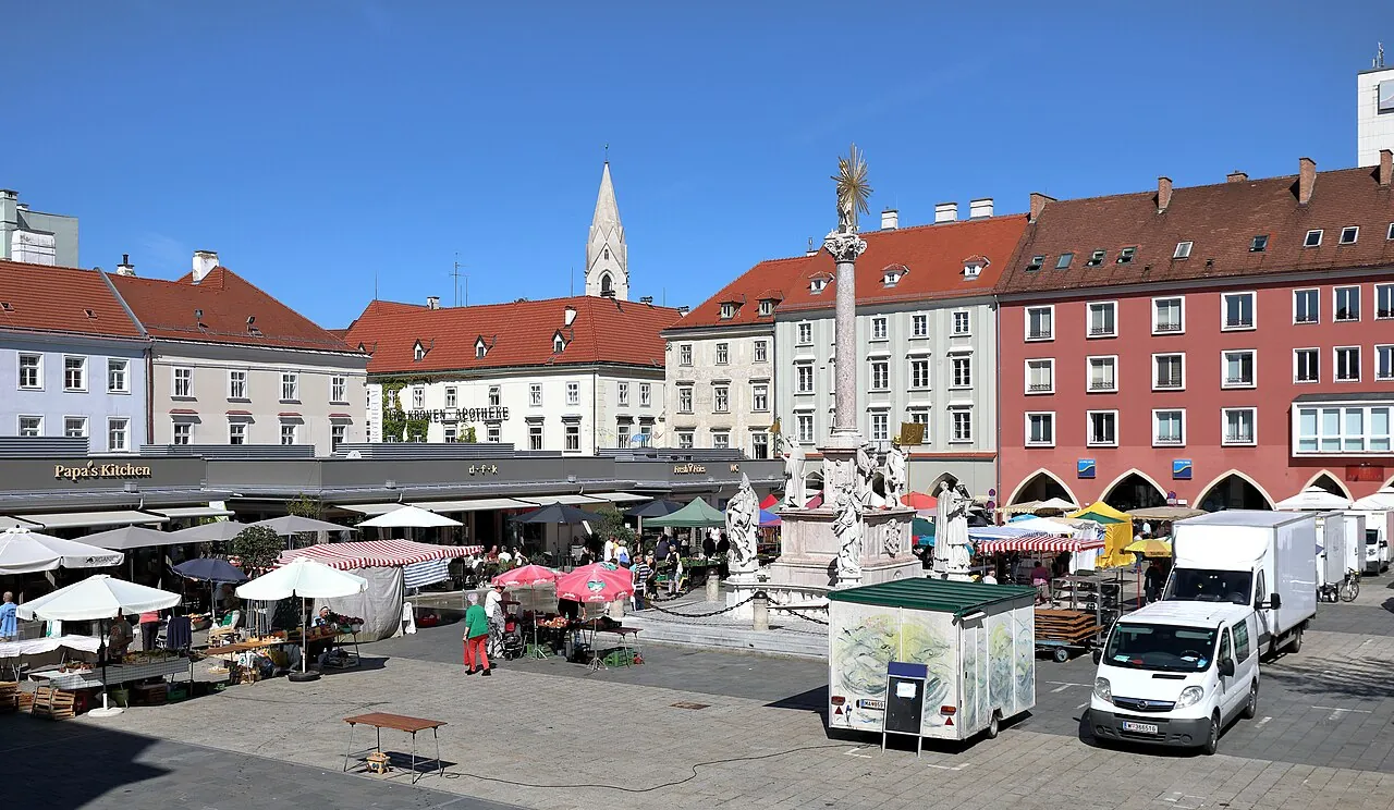 The main square in Wiener Neustadt